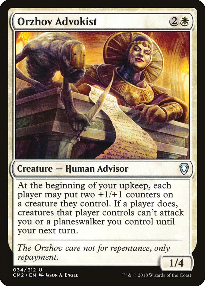 Orzhov Advokist [Commander Anthology Volume II] Magic: The Gathering