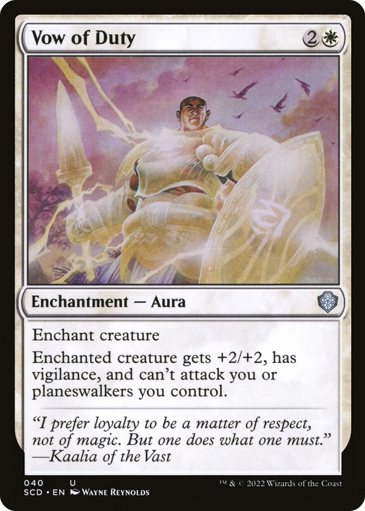 Vow of Duty [Starter Commander Decks] Magic: The Gathering