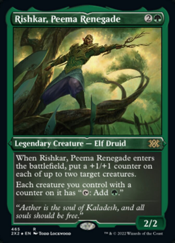 Rishkar, Peema Renegade (Foil Etched) [Double Masters 2022] Magic: The Gathering