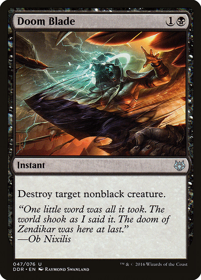 Doom Blade [Duel Decks: Nissa vs. Ob Nixilis] Magic: The Gathering