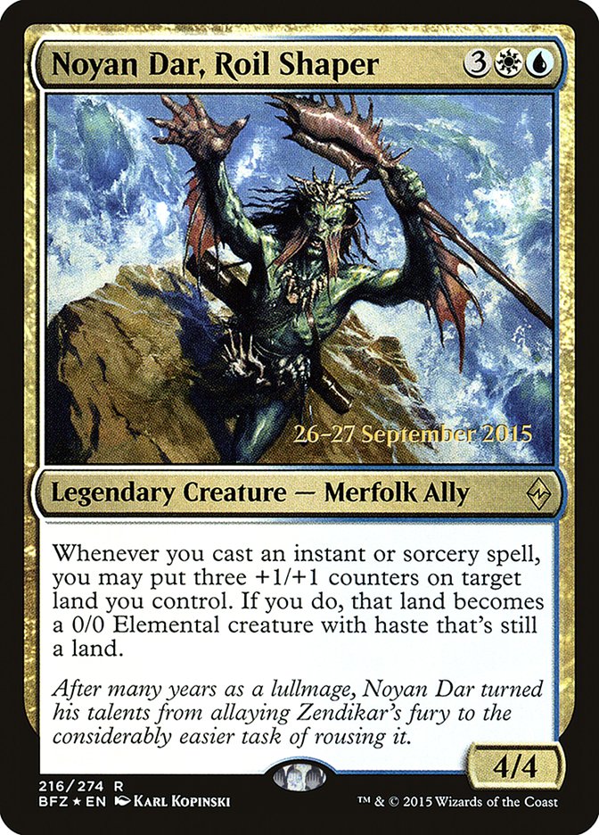 Noyan Dar, Roil Shaper [Battle for Zendikar Prerelease Promos] Magic: The Gathering