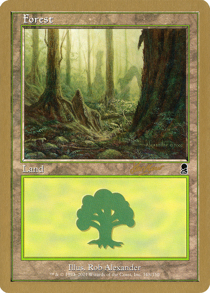 Forest (shh348) (Sim Han How) [World Championship Decks 2002] Magic: The Gathering