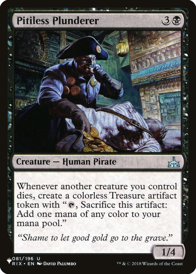 Pitiless Plunderer [The List] Magic: The Gathering