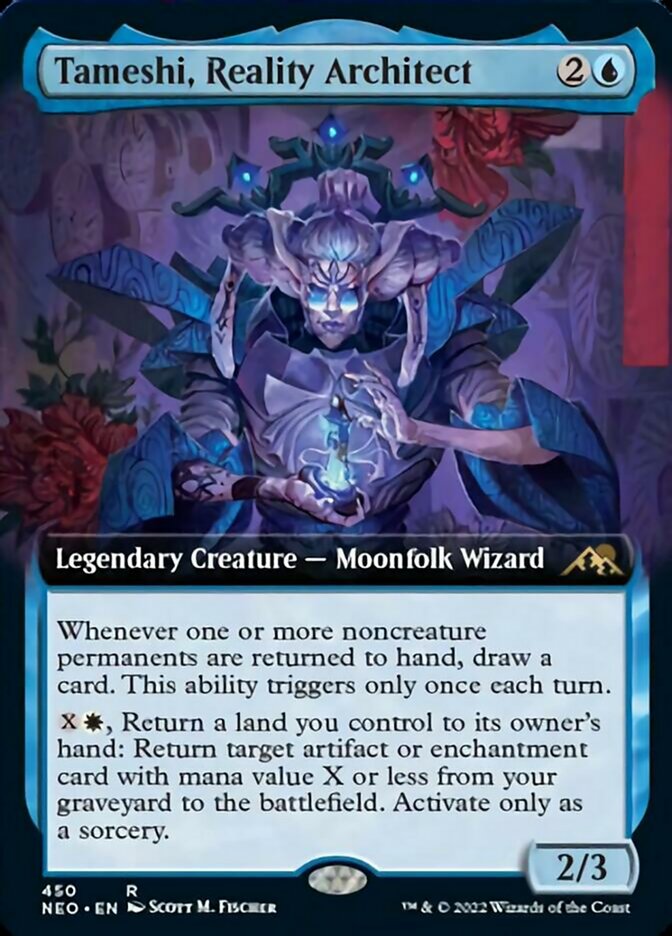 Tameshi, Reality Architect (Extended Art) [Kamigawa: Neon Dynasty] Magic: The Gathering