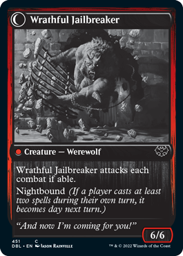 Weary Prisoner // Wrathful Jailbreaker [Innistrad: Double Feature] Magic: The Gathering