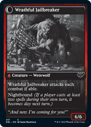 Weary Prisoner // Wrathful Jailbreaker [Innistrad: Double Feature] Magic: The Gathering