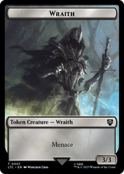 Food // Wraith Double-Sided Token [The Lord of the Rings: Tales of Middle-Earth Commander Tokens] Magic: The Gathering