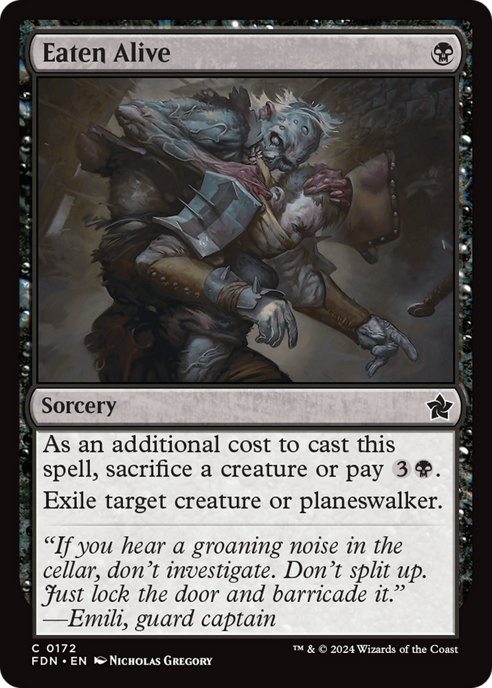 Eaten Alive [Foundations] Magic: The Gathering
