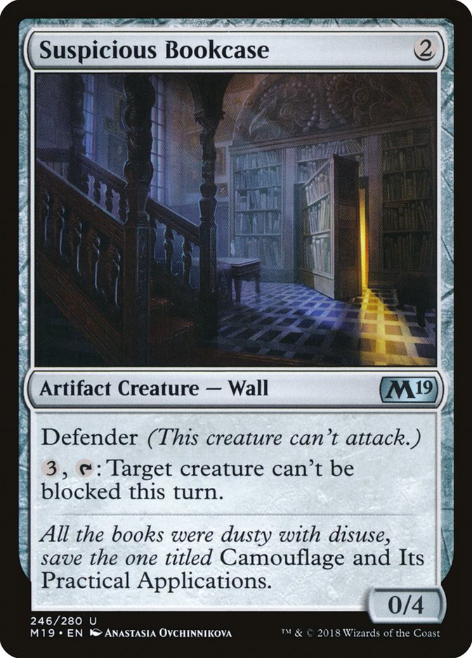 Suspicious Bookcase [Core Set 2019] Magic: The Gathering