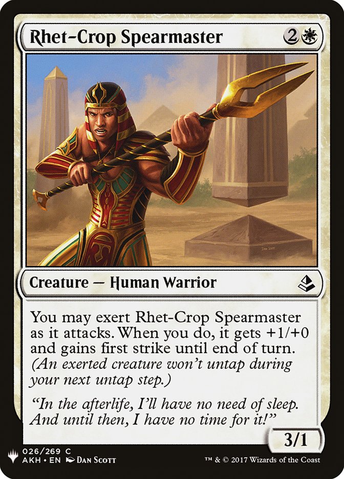 Rhet-Crop Spearmaster [Mystery Booster] Magic: The Gathering