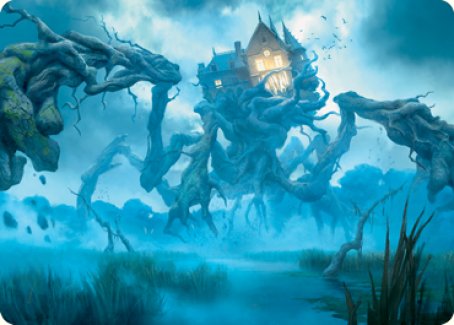 Creeping Inn Art Card [Innistrad: Midnight Hunt Art Series] Magic: The Gathering