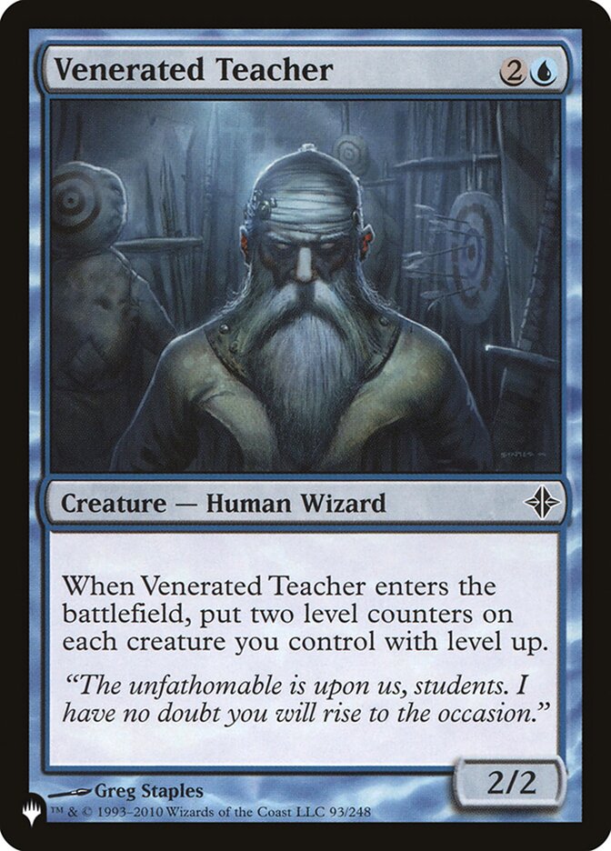 Venerated Teacher [The List] Magic: The Gathering