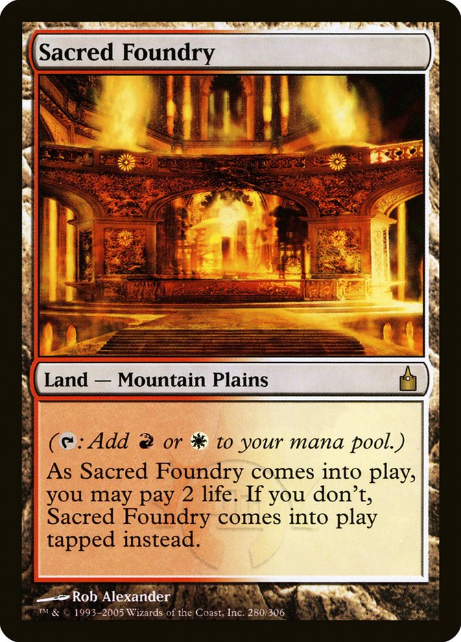 Sacred Foundry [Ravnica: City of Guilds] Magic: The Gathering