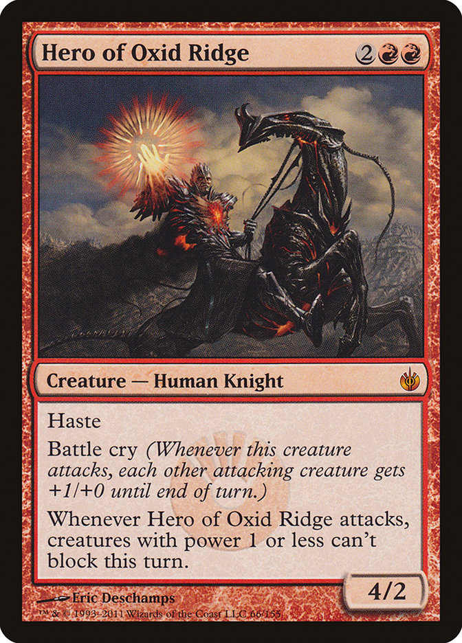 Hero of Oxid Ridge [Mirrodin Besieged] Magic: The Gathering