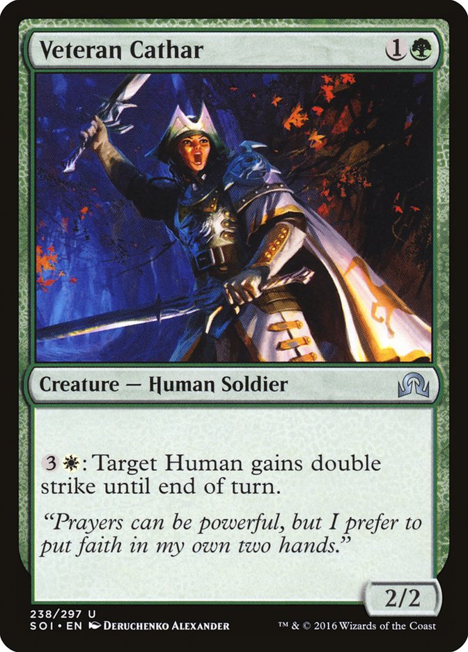 Veteran Cathar [Shadows over Innistrad] Magic: The Gathering