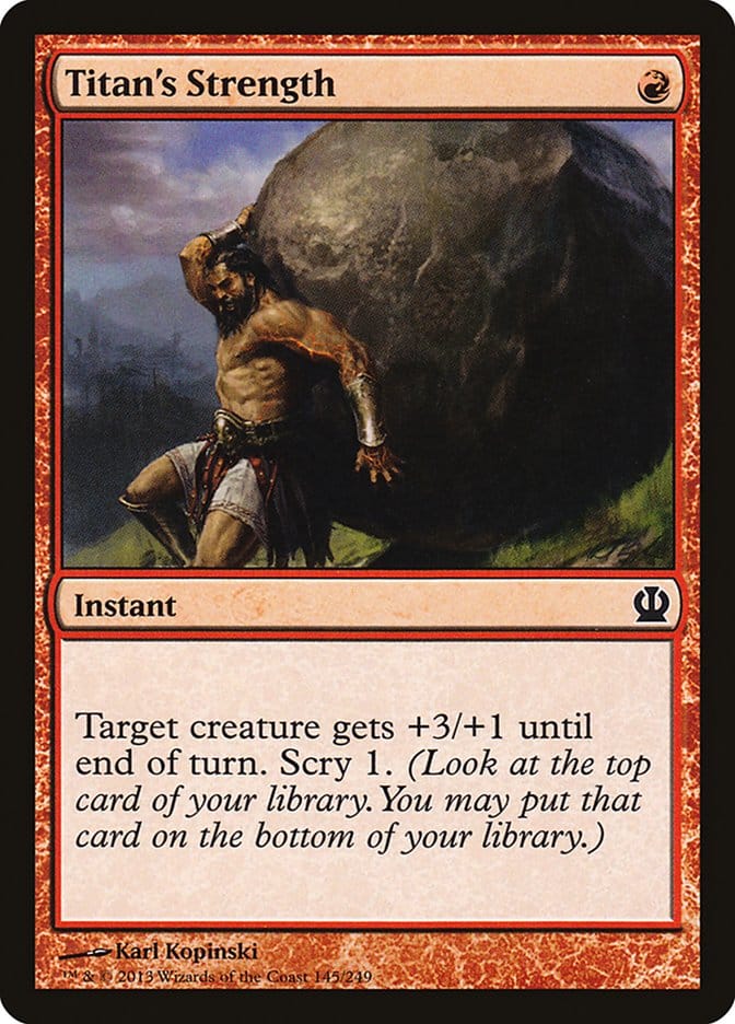 Titan's Strength [Theros] Magic: The Gathering
