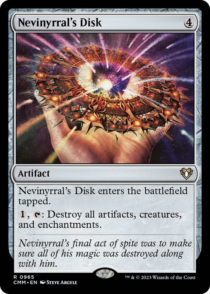 Nevinyrral's Disk [Commander Masters] Magic: The Gathering