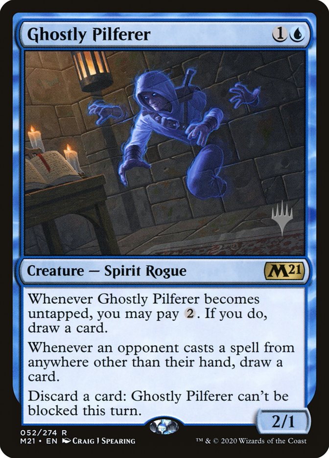 Ghostly Pilferer (Promo Pack) [Core Set 2021 Promos] Magic: The Gathering