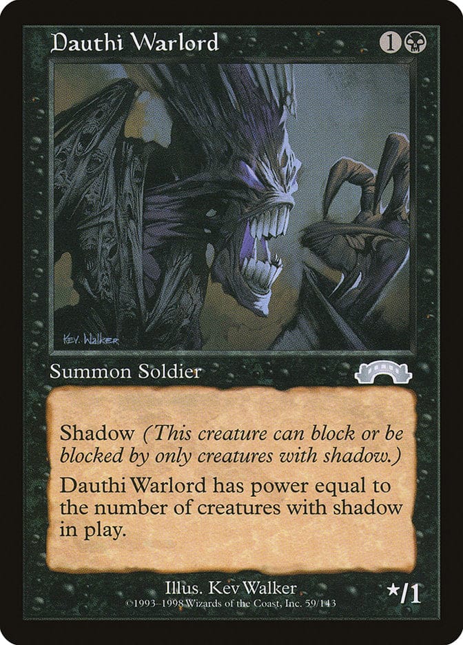 Dauthi Warlord [Exodus] Magic: The Gathering