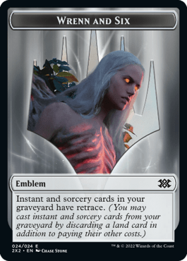 Wrenn and Six Emblem // Monk Double-Sided Token [Double Masters 2022 Tokens] Magic: The Gathering