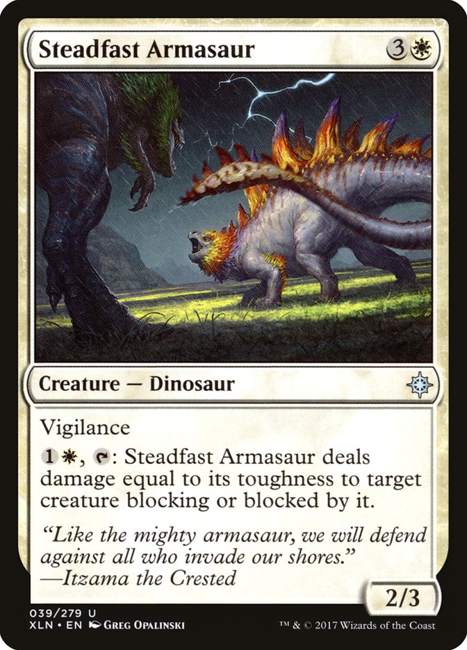 Steadfast Armasaur [Ixalan] Magic: The Gathering