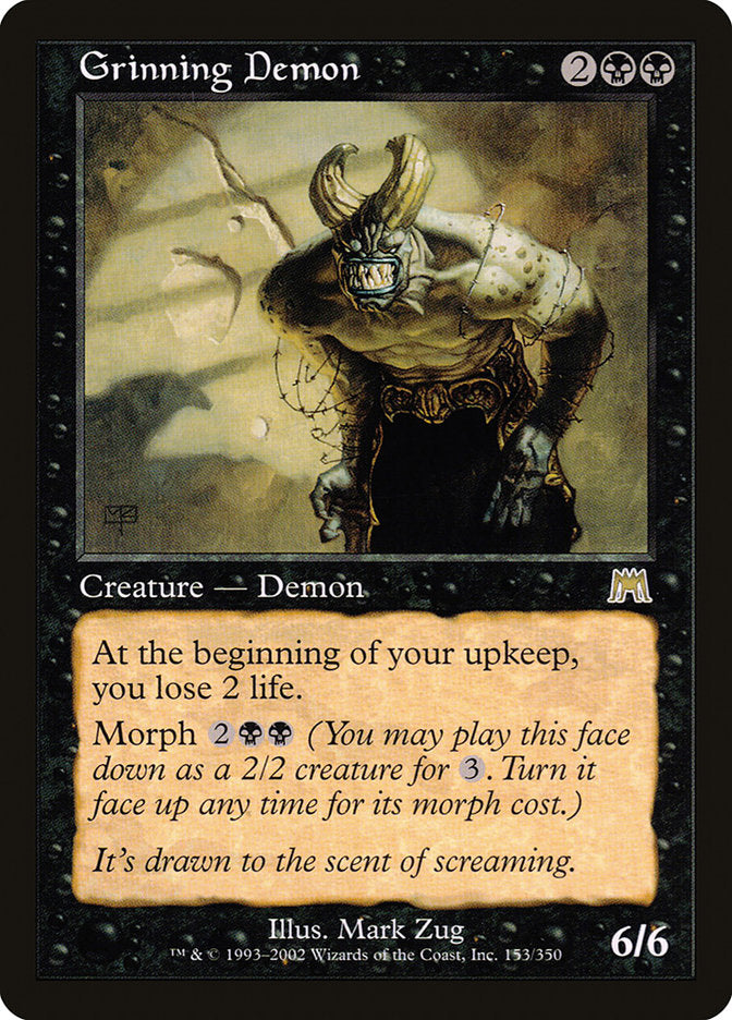 Grinning Demon [Onslaught] Magic: The Gathering