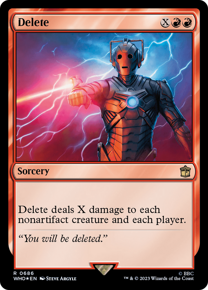 Delete (Surge Foil) [Doctor Who] Magic: The Gathering