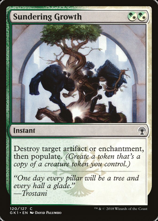 Sundering Growth [Guilds of Ravnica Guild Kit] Magic: The Gathering