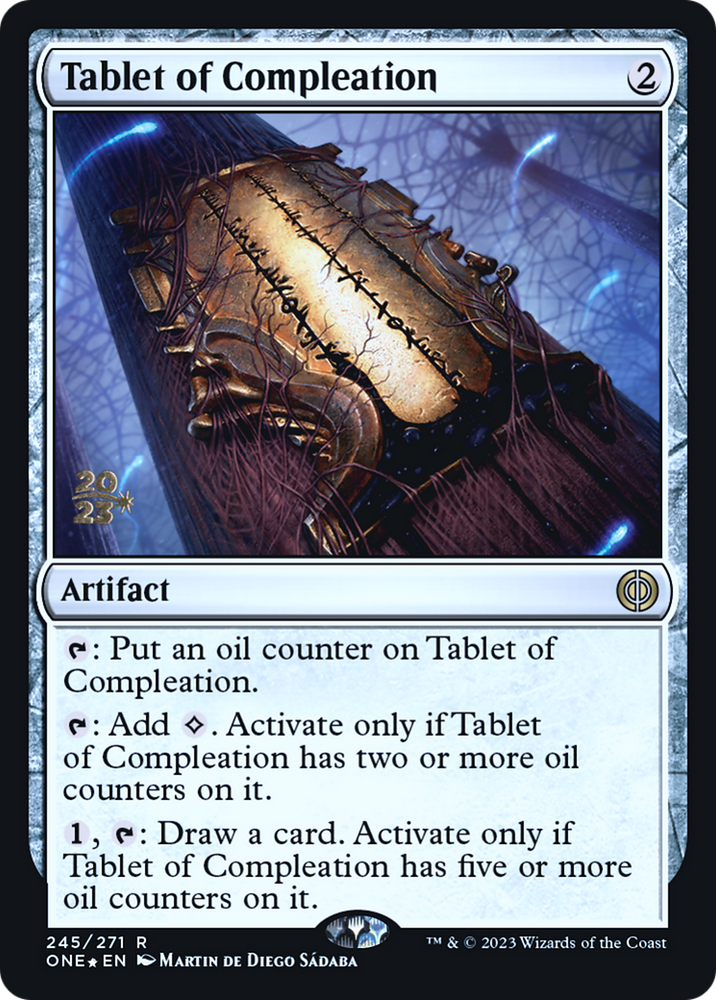 Tablet of Compleation [Phyrexia: All Will Be One Prerelease Promos] Magic: The Gathering