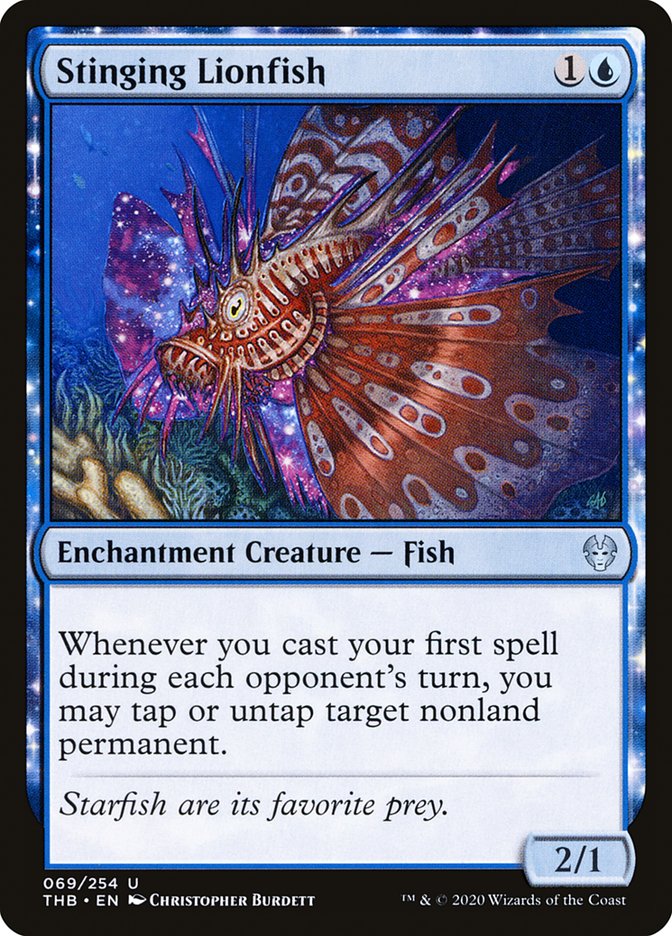Stinging Lionfish [Theros Beyond Death] Magic: The Gathering