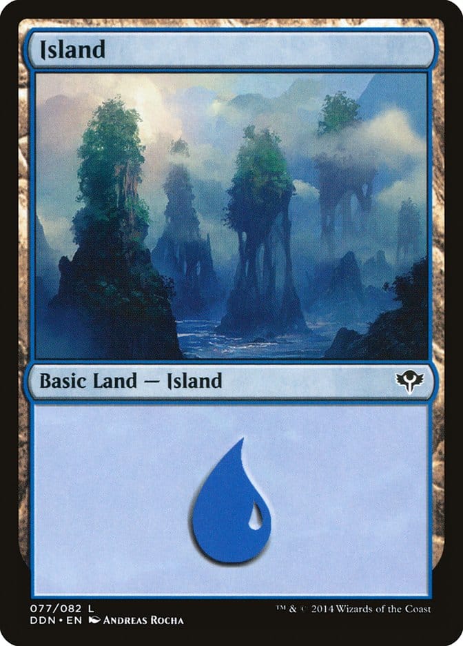 Island (77) [Duel Decks: Speed vs. Cunning] Magic: The Gathering