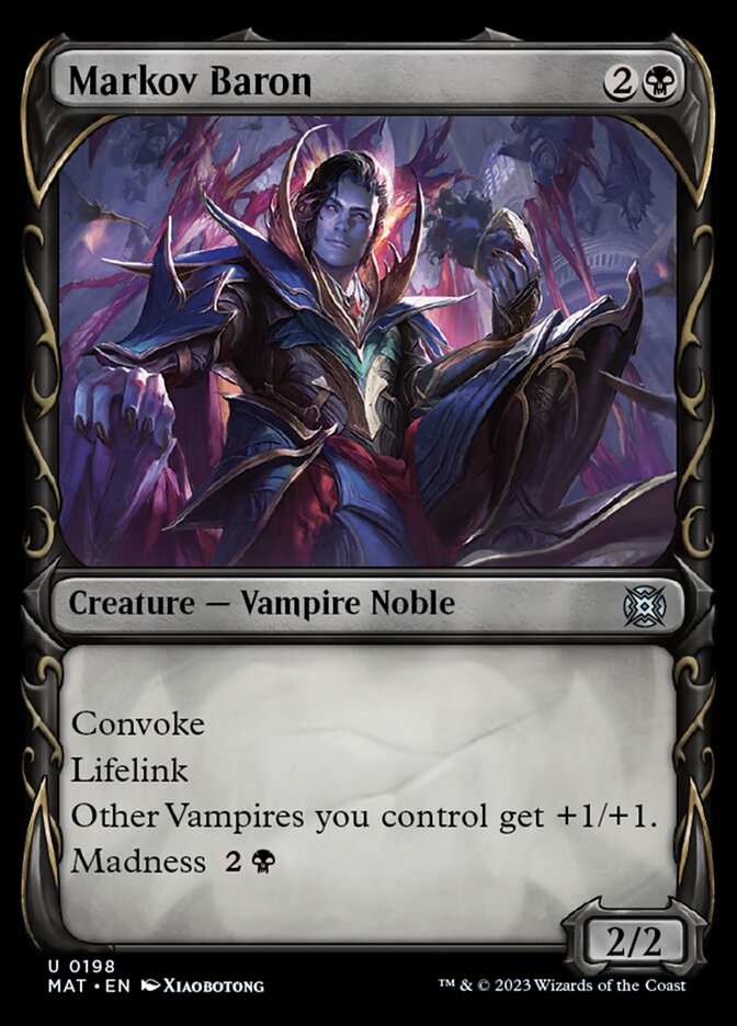 Markov Baron (Showcase Halo Foil) [March of the Machine: The Aftermath] Magic: The Gathering