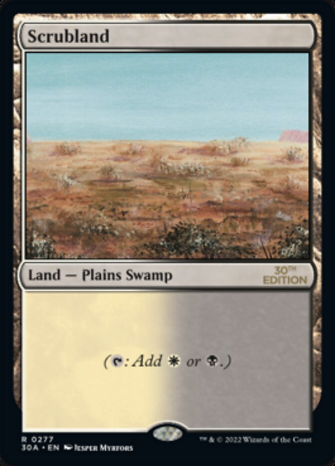 Scrubland [30th Anniversary Edition] Magic: The Gathering