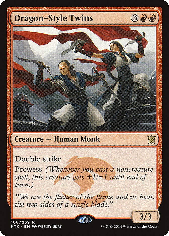 Dragon-Style Twins [Khans of Tarkir] Magic: The Gathering
