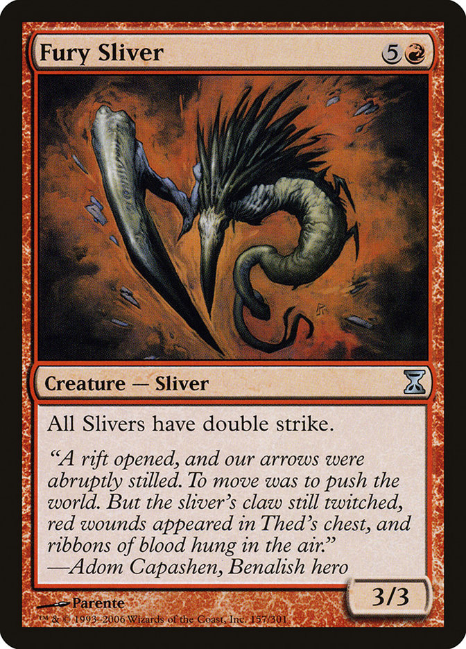 Fury Sliver [Time Spiral] Magic: The Gathering