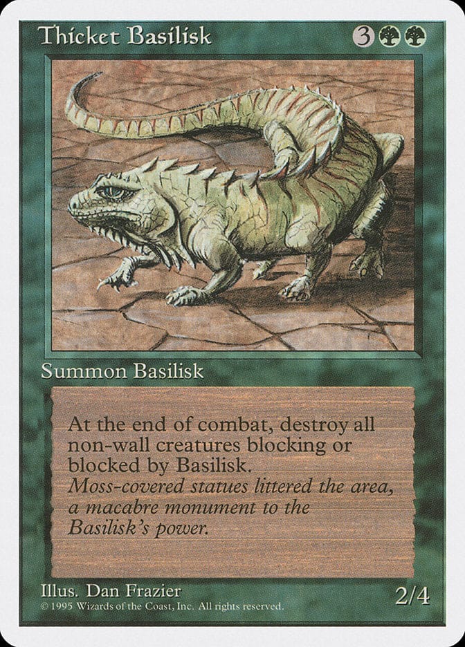Thicket Basilisk [Fourth Edition] Magic: The Gathering