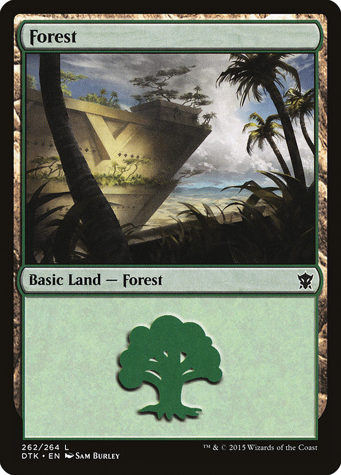 Forest (262) [Dragons of Tarkir] Magic: The Gathering
