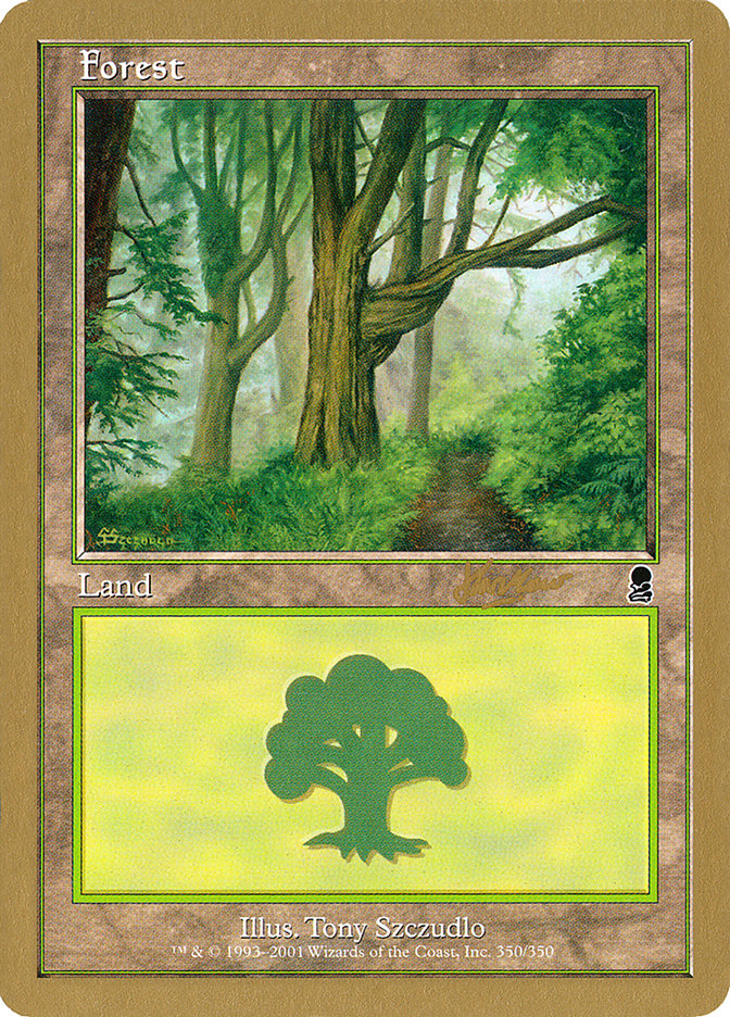 Forest (shh350) (Sim Han How) [World Championship Decks 2002] Magic: The Gathering