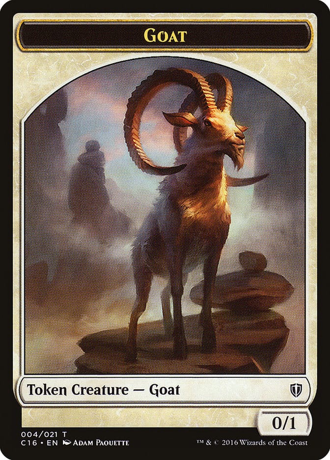 Goat // Thopter Double-Sided Token [Commander 2016 Tokens] Magic: The Gathering