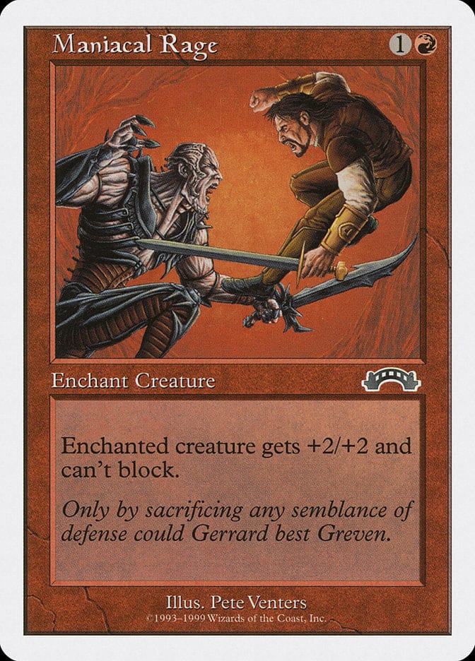 Maniacal Rage [Battle Royale] Magic: The Gathering