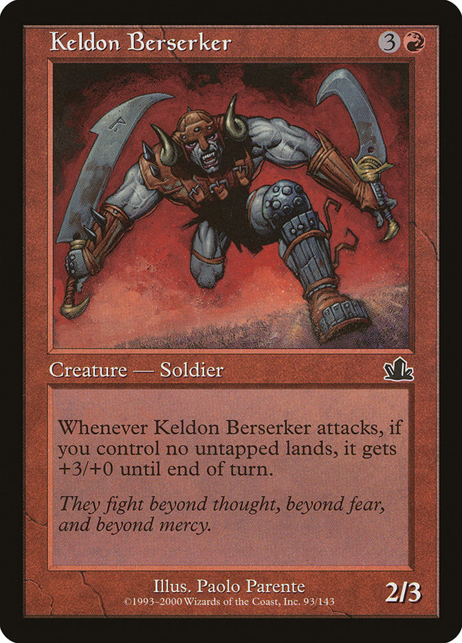 Keldon Berserker [Prophecy] Magic: The Gathering