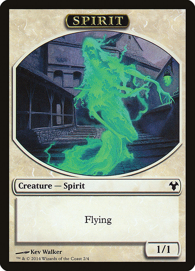 Spirit Token [Modern Event Deck 2014 Tokens] Magic: The Gathering
