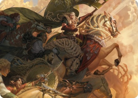 Marshal's Anthem Art Card [The Lord of the Rings: Tales of Middle-earth Art Series] Magic: The Gathering