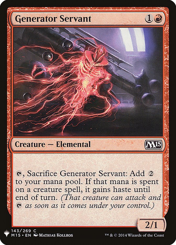 Generator Servant [Mystery Booster] Magic: The Gathering