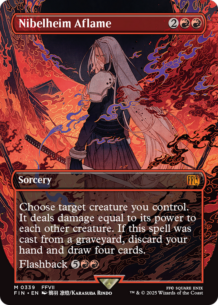 Nibelheim Aflame (Borderless) [FINAL FANTASY] Magic: The Gathering
