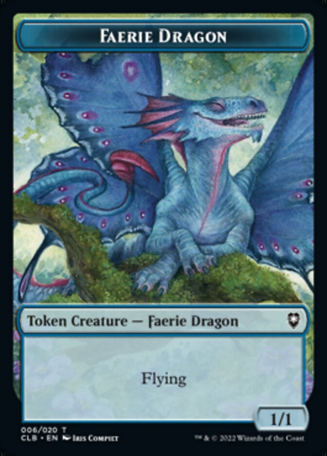 Faerie Dragon Token [Commander Legends: Battle for Baldur's Gate Tokens] Magic: The Gathering