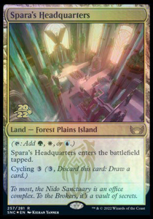 Spara's Headquarters [Streets of New Capenna Prerelease Promos] Magic: The Gathering