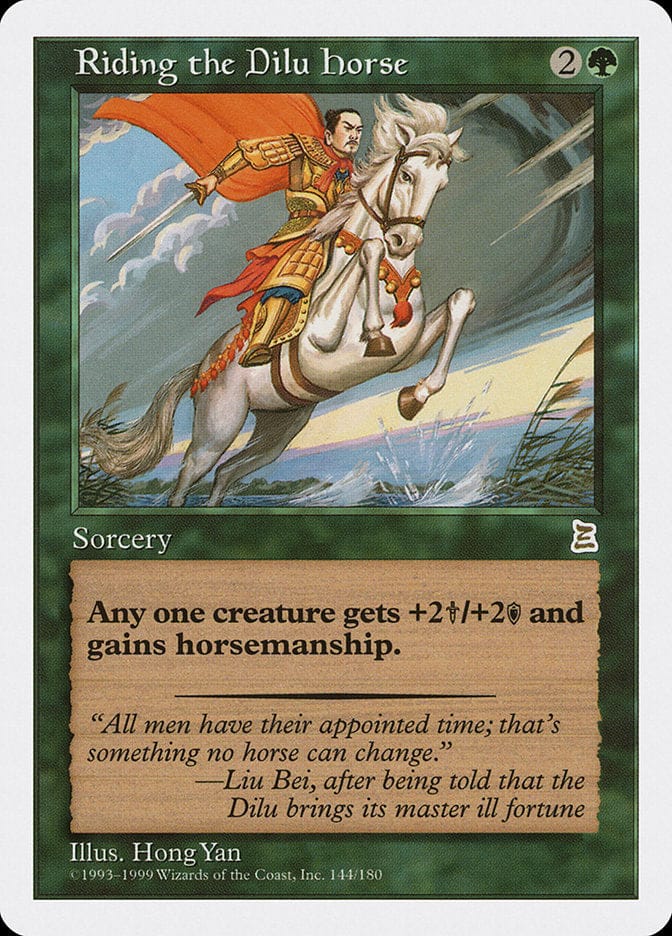 Riding the Dilu Horse [Portal Three Kingdoms] Magic: The Gathering
