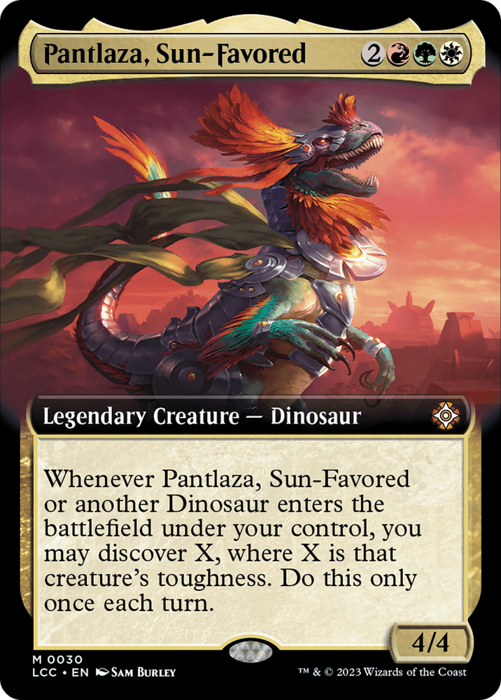 Pantlaza, Sun-Favored (Extended Art) [The Lost Caverns of Ixalan Commander] Magic: The Gathering
