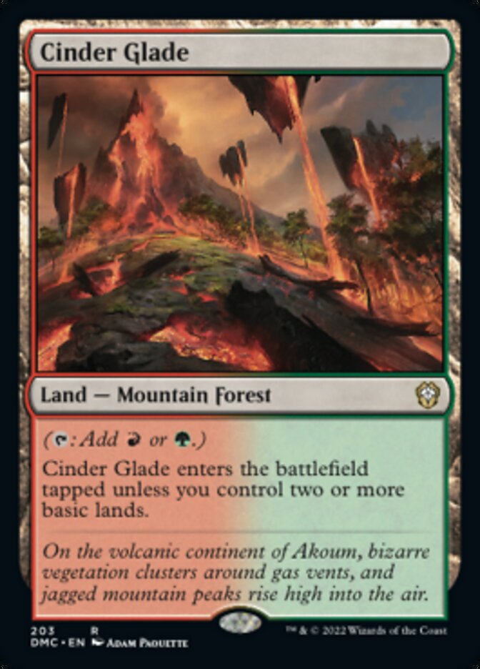Cinder Glade [Dominaria United Commander] Magic: The Gathering